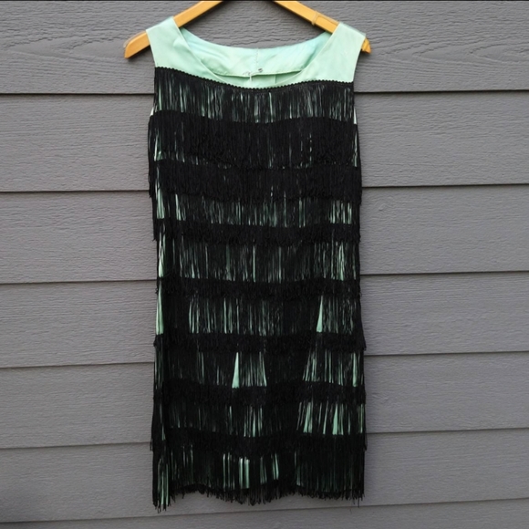 1960's mint FRINGE GOGO DRESS 60's mini XS - Picture 7 of 10